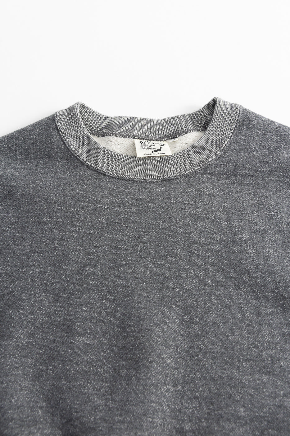 01-0041-60K - Relaxed Fit Densely Knit Sweatshirt - Charcoal Gray - Image 2