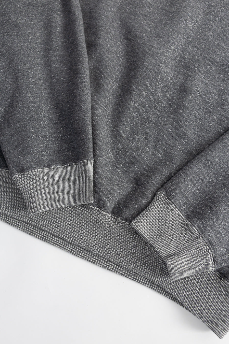01-0041-60K - Relaxed Fit Densely Knit Sweatshirt - Charcoal Gray - Image 3