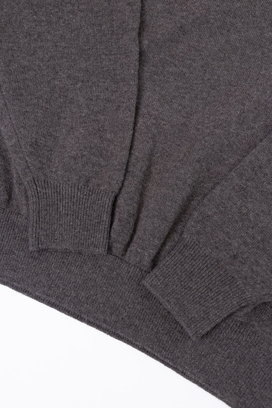 01-0050-53 - Simple Wool Crewneck Sweater - Brown - Image 3