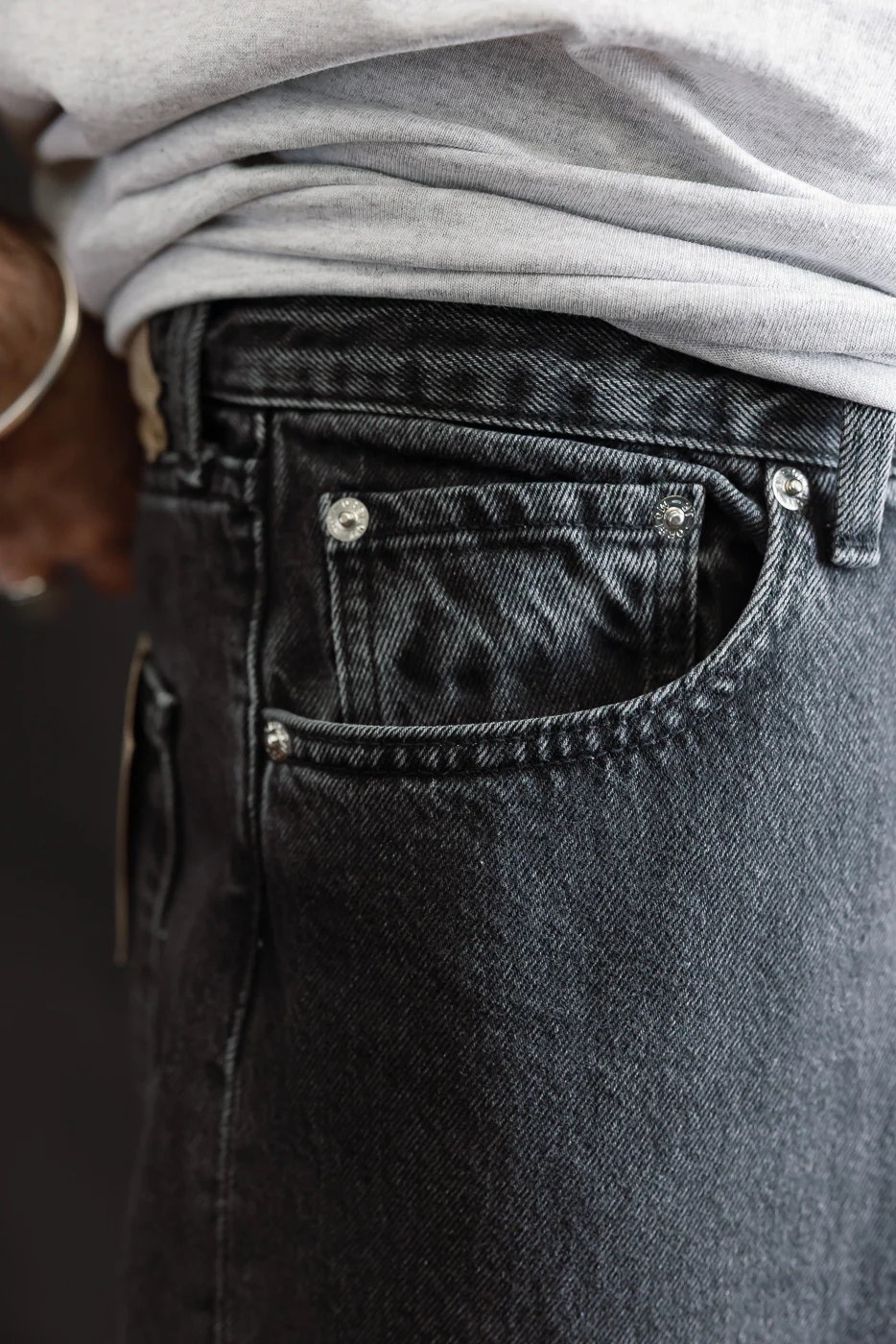 01-1010W-D61S - 101 Dad’s Fit Denim - 90s Black Stone - Image 16