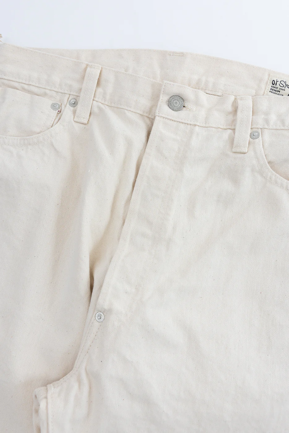 01-1011-66 - Grand Dad's Fit Kinari Selvedge - Ecru - Image 3
