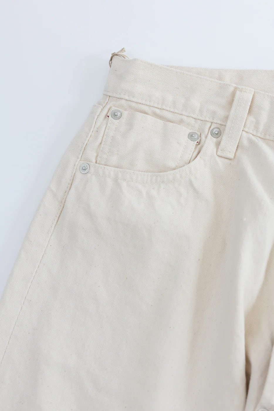 01-1011-66 - Grand Dad's Fit Kinari Selvedge - Ecru - Image 4