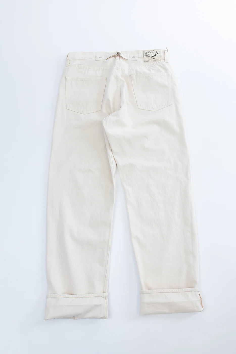 01-1011-66 - Grand Dad's Fit Kinari Selvedge - Ecru - Image 6