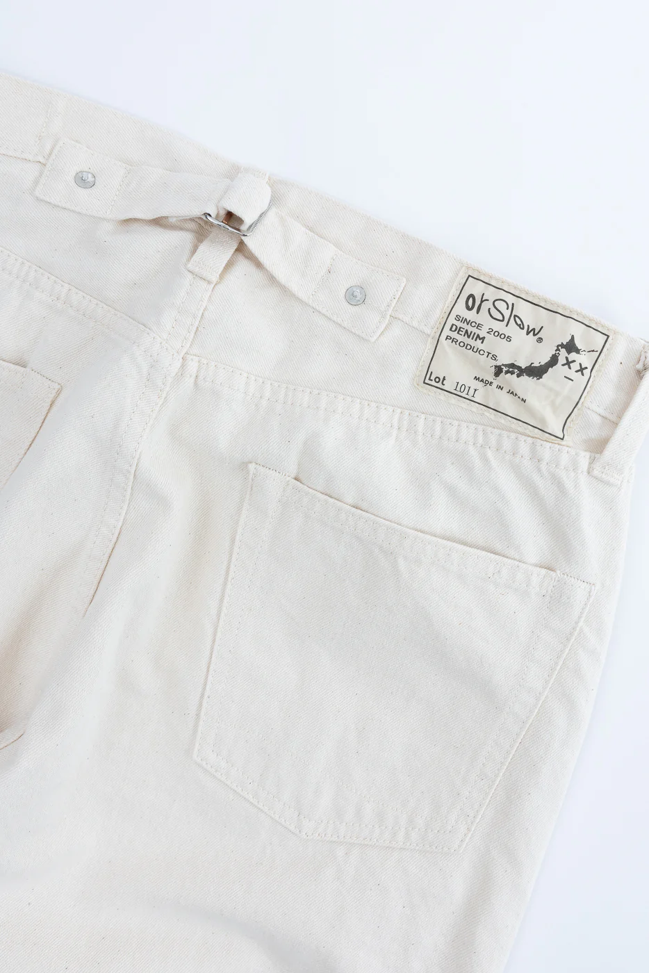 01-1011-66 - Grand Dad's Fit Kinari Selvedge - Ecru - Image 7
