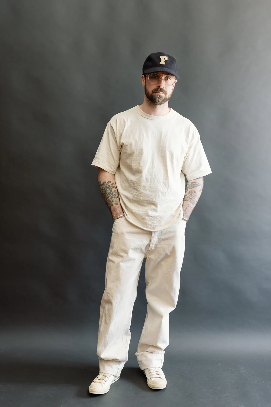 01-1011-66 - Grand Dad's Fit Kinari Selvedge - Ecru - Image 8