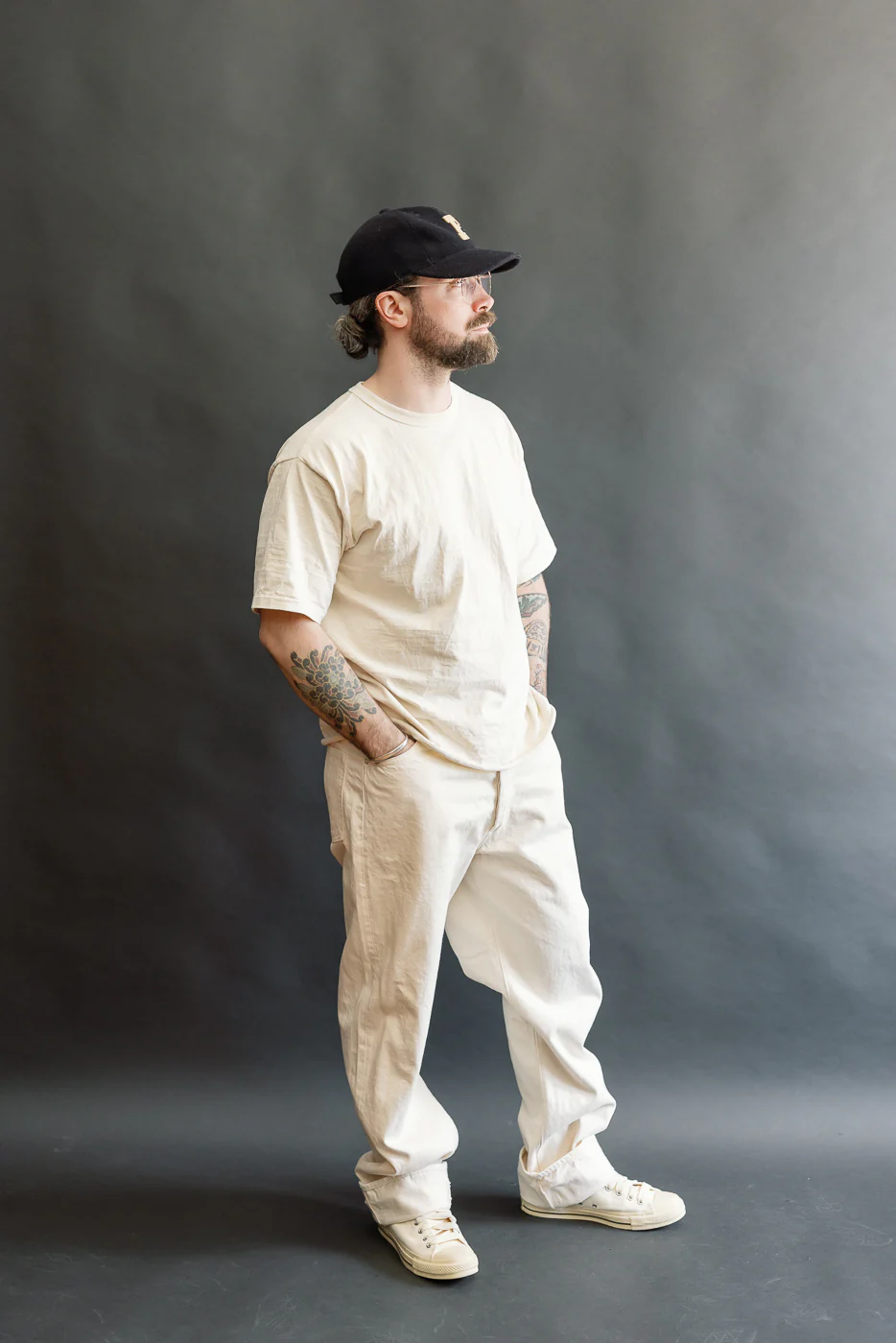 01-1011-66 - Grand Dad's Fit Kinari Selvedge - Ecru - Image 9