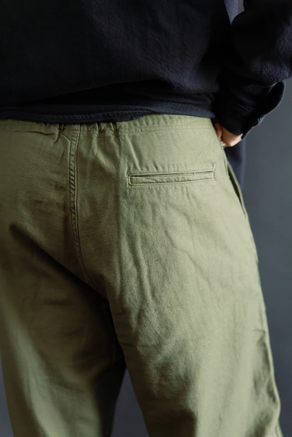 01-1021-77 - New Yorker Pants Wide Fit - Dark Olive - Image 16