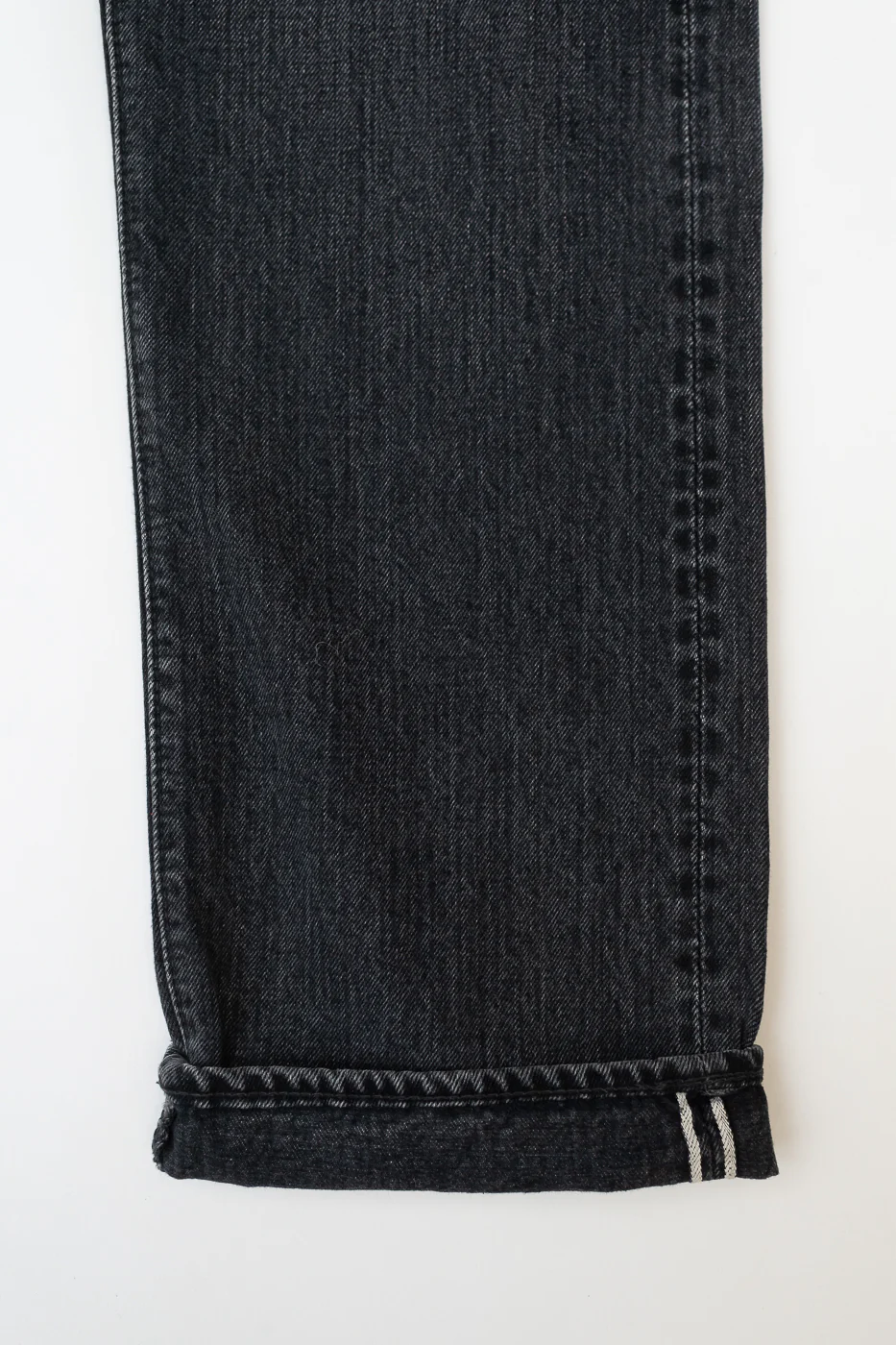 01-1050W-D61S - 105 - Standard Fit Selvedge Denim - Black Stone - Image 5