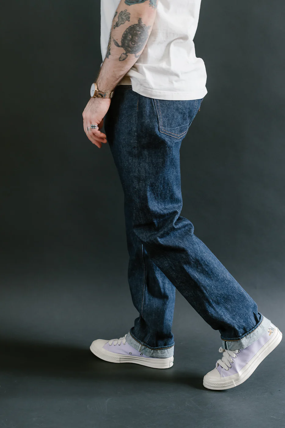 01-1056-81 - Model 66 Standard Selvedge Denim Pants - Indigo OW - Image 12