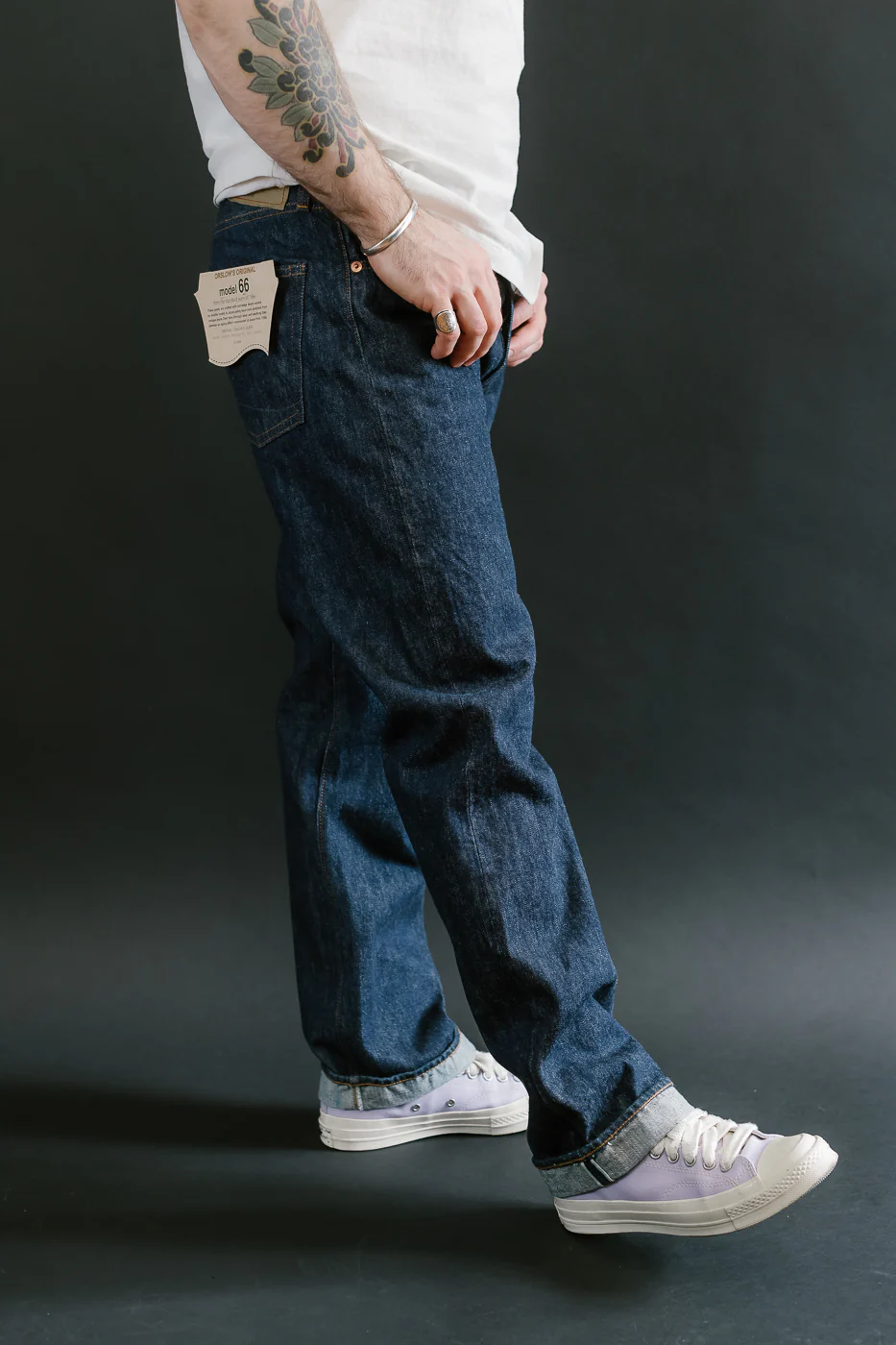 01-1056-81 - Model 66 Standard Selvedge Denim Pants - Indigo OW - Image 14