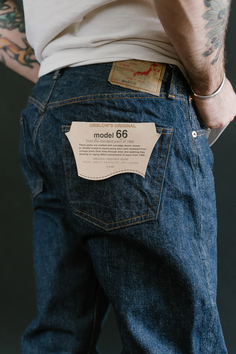 01-1056-81 - Model 66 Standard Selvedge Denim Pants - Indigo OW - Image 20