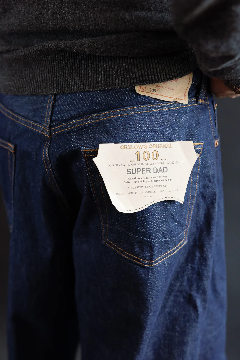 01-1100W-81 - 100 Super Dad's Fit Denim Jeans - One Wash - Image 16