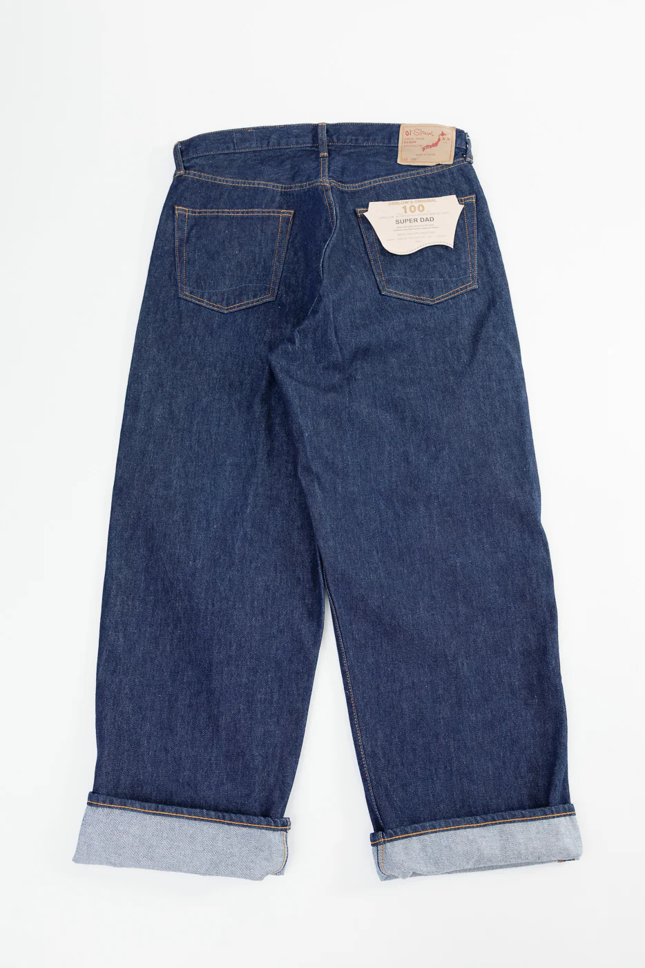 01-1100W-81 - 100 Super Dad's Fit Denim Jeans - One Wash - Image 6