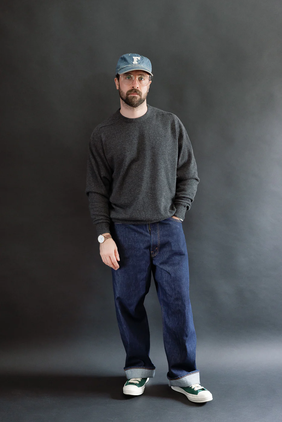 01-1100W-81 - 100 Super Dad's Fit Denim Jeans - One Wash - Image 7