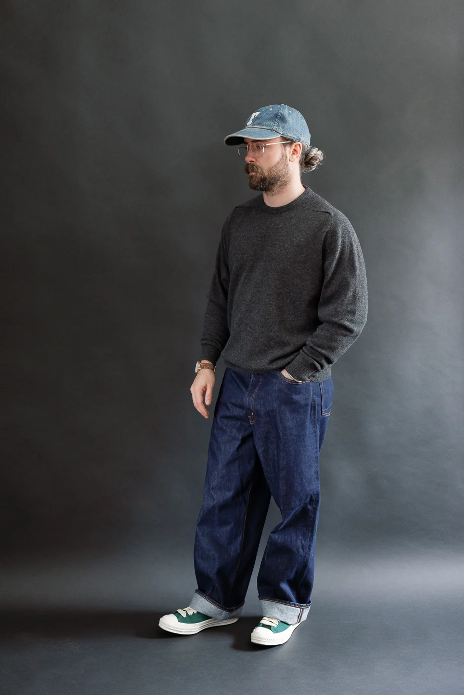 01-1100W-81 - 100 Super Dad's Fit Denim Jeans - One Wash - Image 8