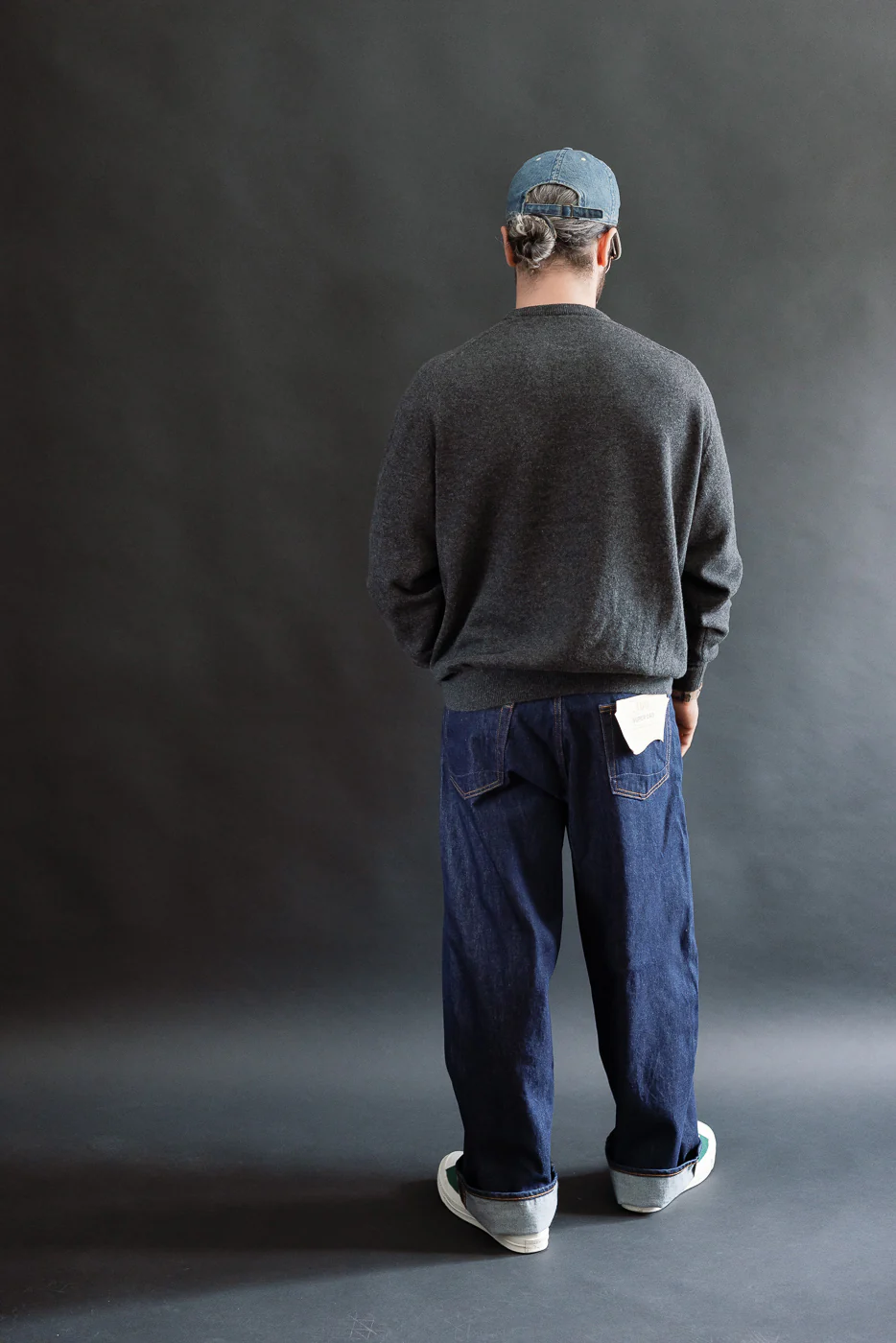 01-1100W-81 - 100 Super Dad's Fit Denim Jeans - One Wash - Image 9