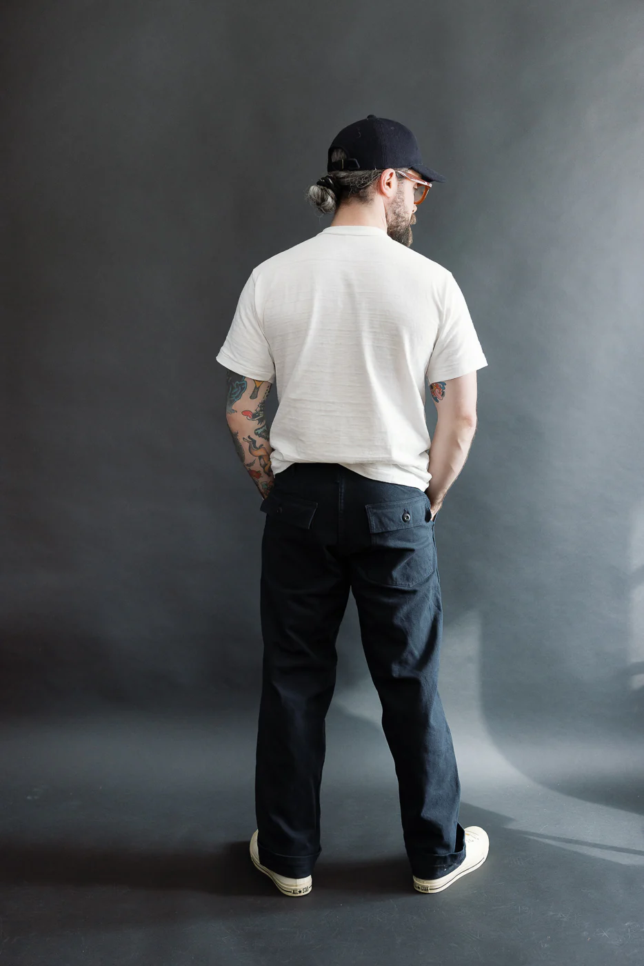 01-5002-02K - Fatigue Pants Brushed Flannel Standard Fit - Dark Navy - Image 9