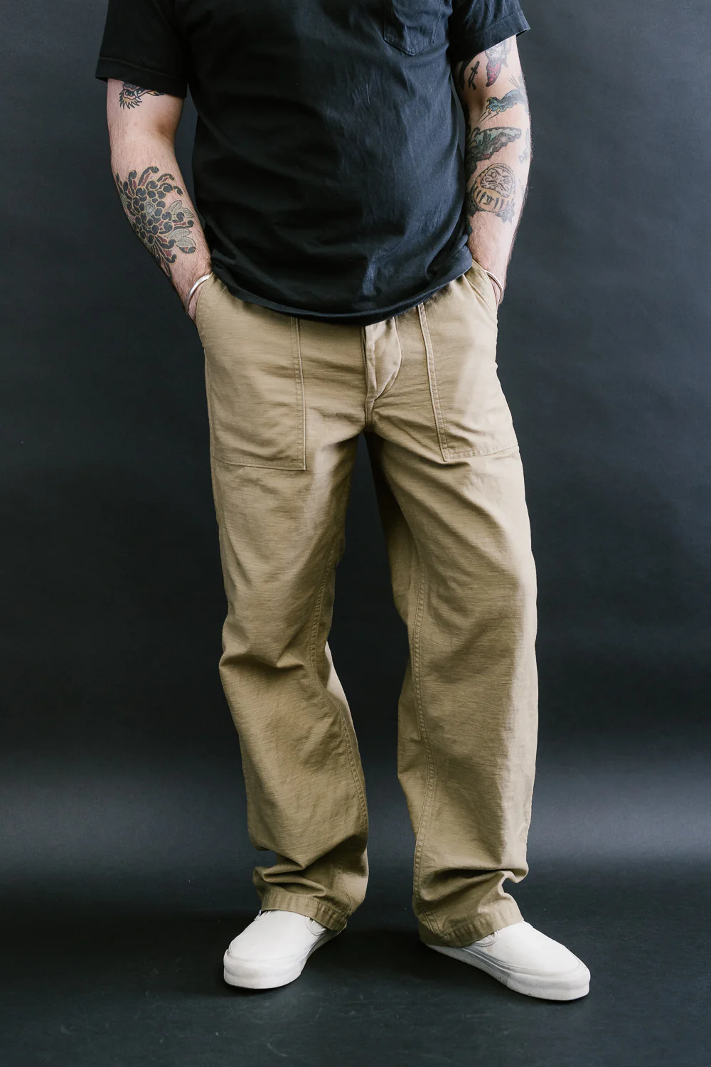 01-5002-40 - Fatigue Pants Reverse Sateen - Standard Fit - Khaki - Image 10