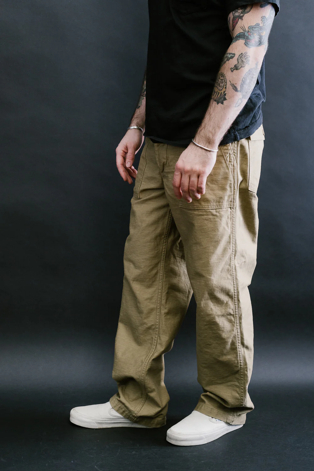 01-5002-40 - Fatigue Pants Reverse Sateen - Standard Fit - Khaki - Image 11