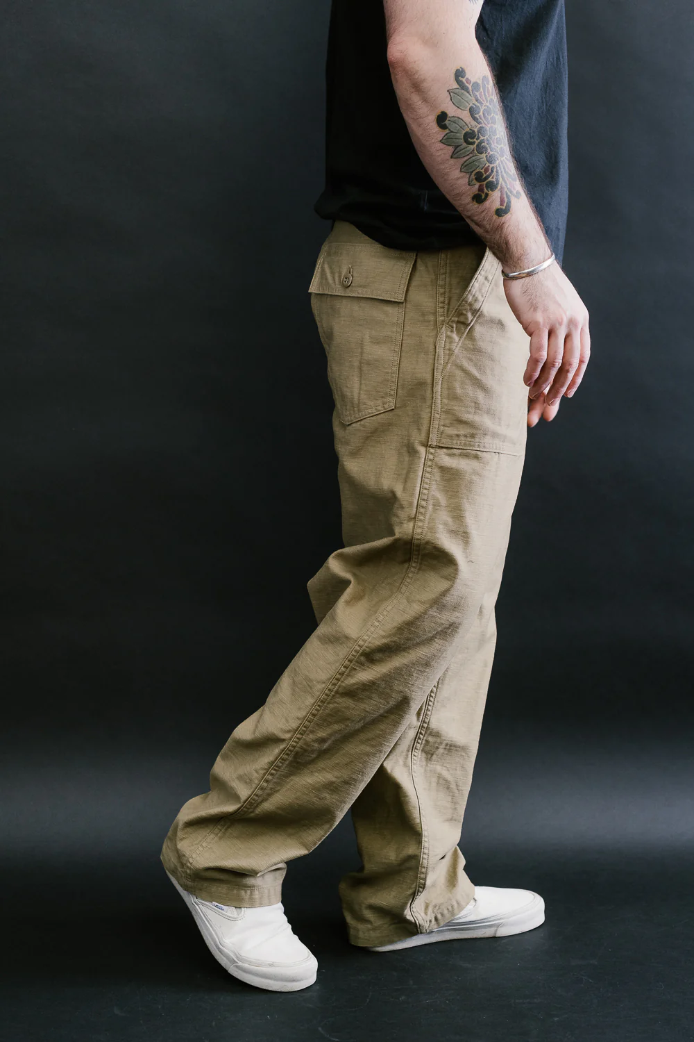 01-5002-40 - Fatigue Pants Reverse Sateen - Standard Fit - Khaki - Image 14