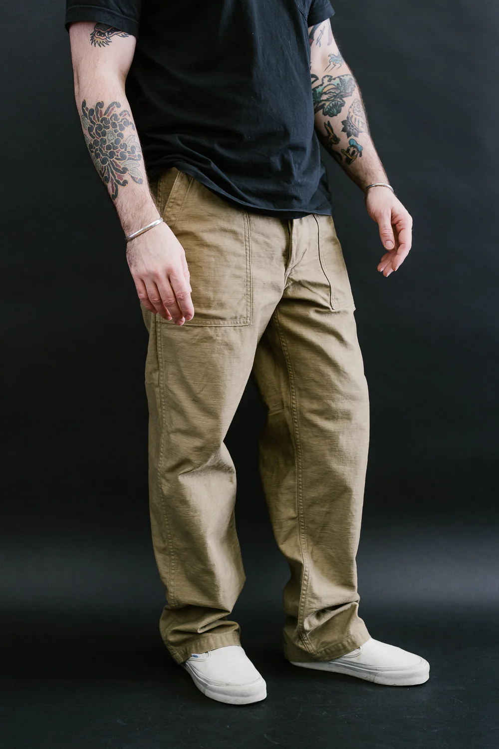 01-5002-40 - Fatigue Pants Reverse Sateen - Standard Fit - Khaki - Image 15