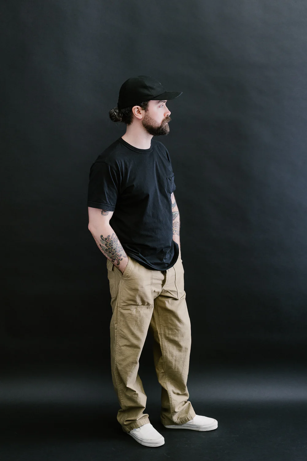 01-5002-40 - Fatigue Pants Reverse Sateen - Standard Fit - Khaki - Image 8
