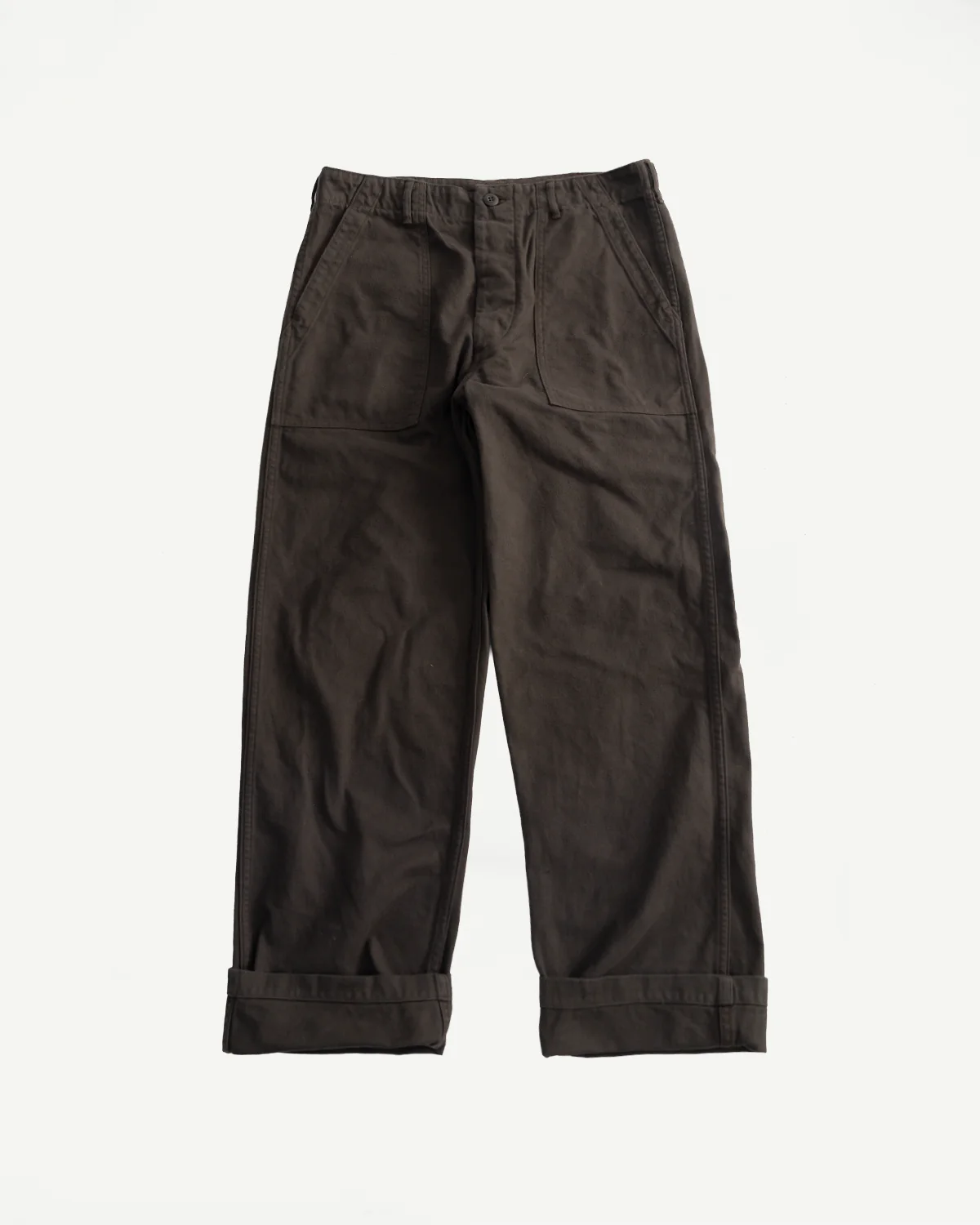 01-5002-52K - Fatigue Pants Brushed Flannel Standard Fit - Coffee Brown