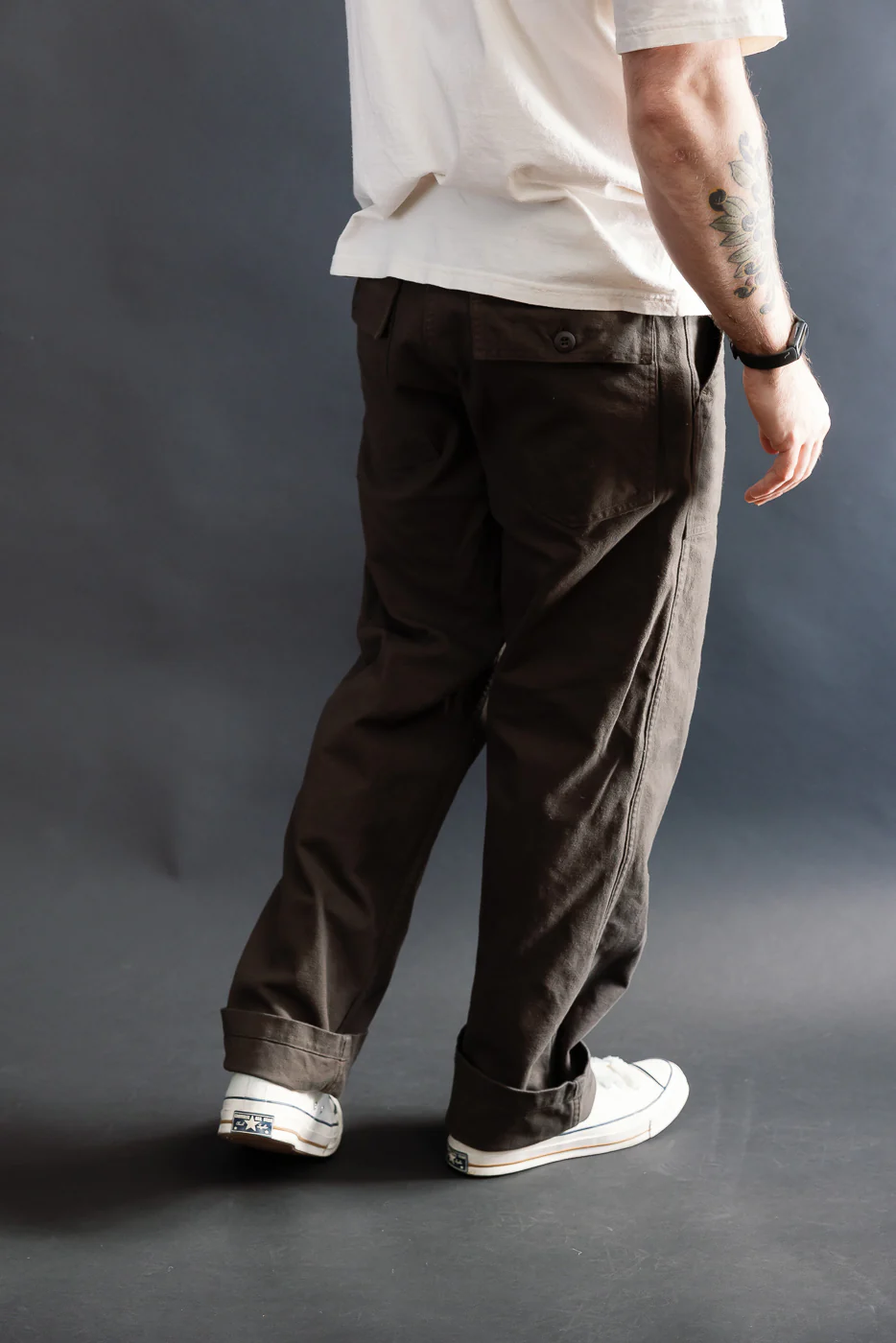 01-5002-52K - Fatigue Pants Brushed Flannel Standard Fit - Coffee Brown - Image 13
