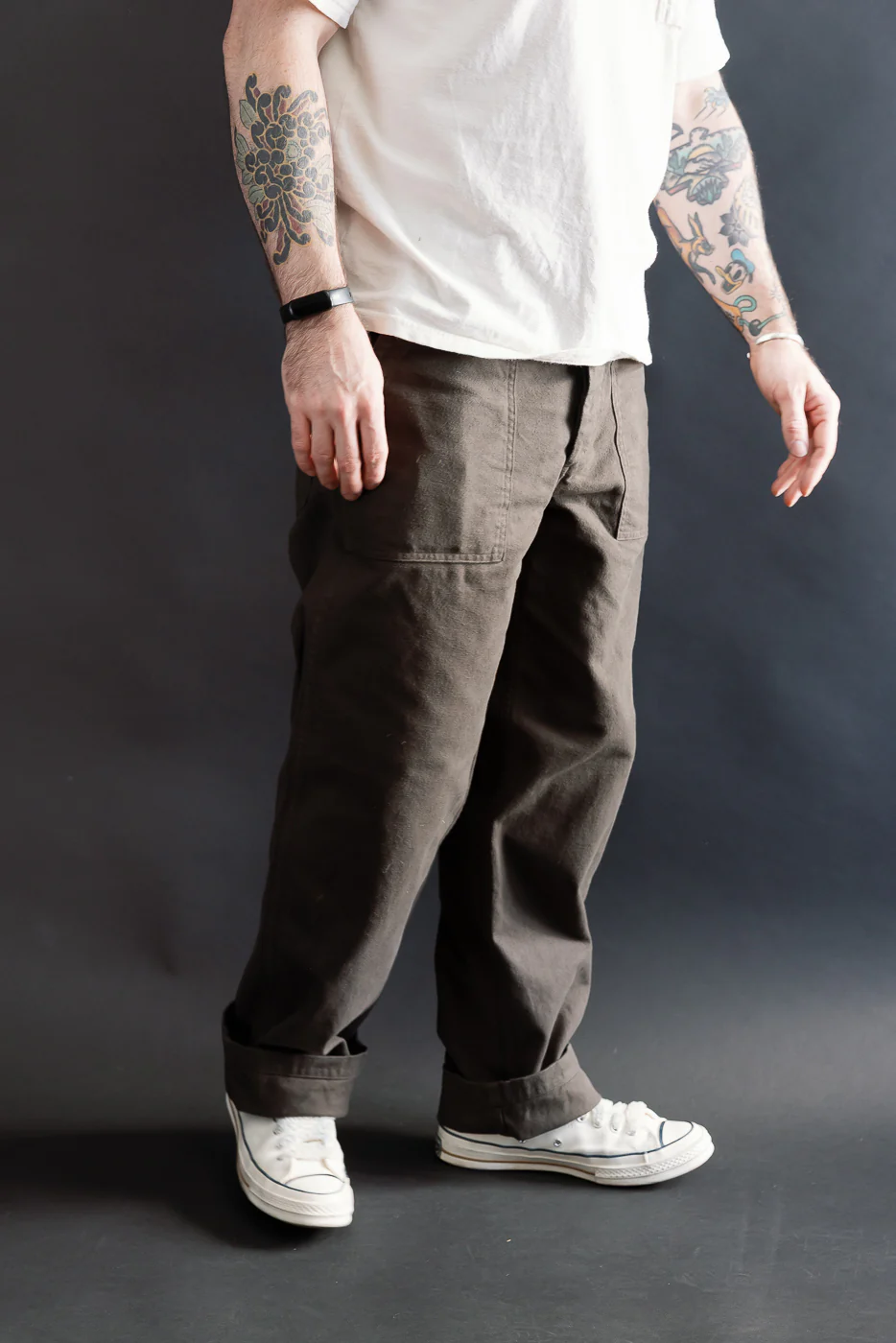 01-5002-52K - Fatigue Pants Brushed Flannel Standard Fit - Coffee Brown - Image 14