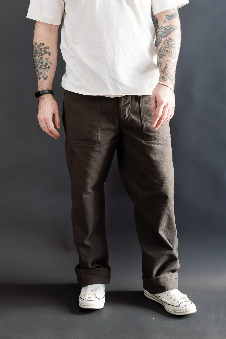01-5002-52K - Fatigue Pants Brushed Flannel Standard Fit - Coffee Brown - Image 15