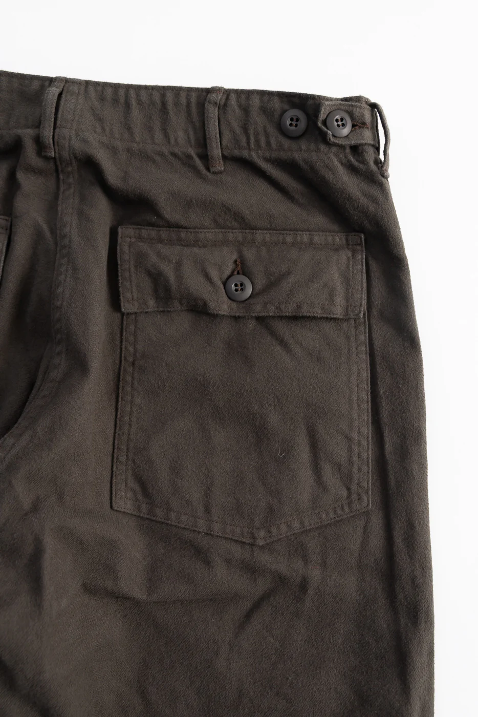 01-5002-52K - Fatigue Pants Brushed Flannel Standard Fit - Coffee Brown - Image 2
