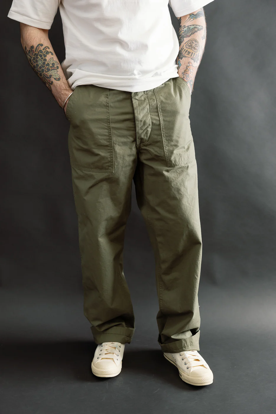 01-5002-76 - Fatigue Pants Ripstop - Standard Fit - Army Green - Image 11