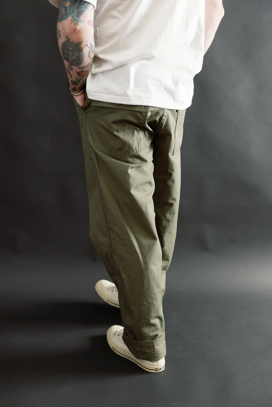 01-5002-76 - Fatigue Pants Ripstop - Standard Fit - Army Green - Image 12