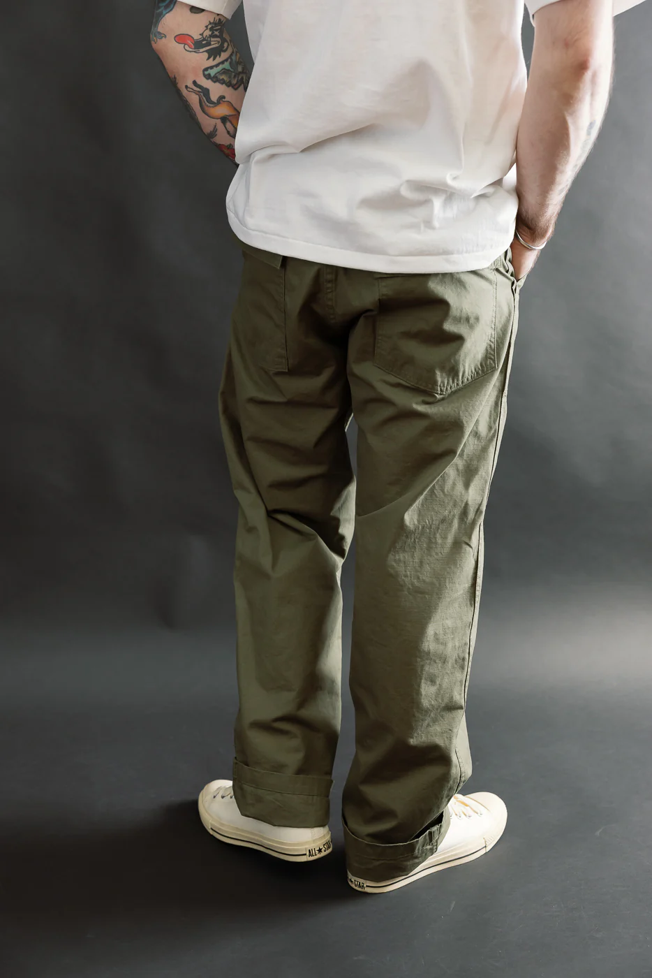 01-5002-76 - Fatigue Pants Ripstop - Standard Fit - Army Green - Image 13