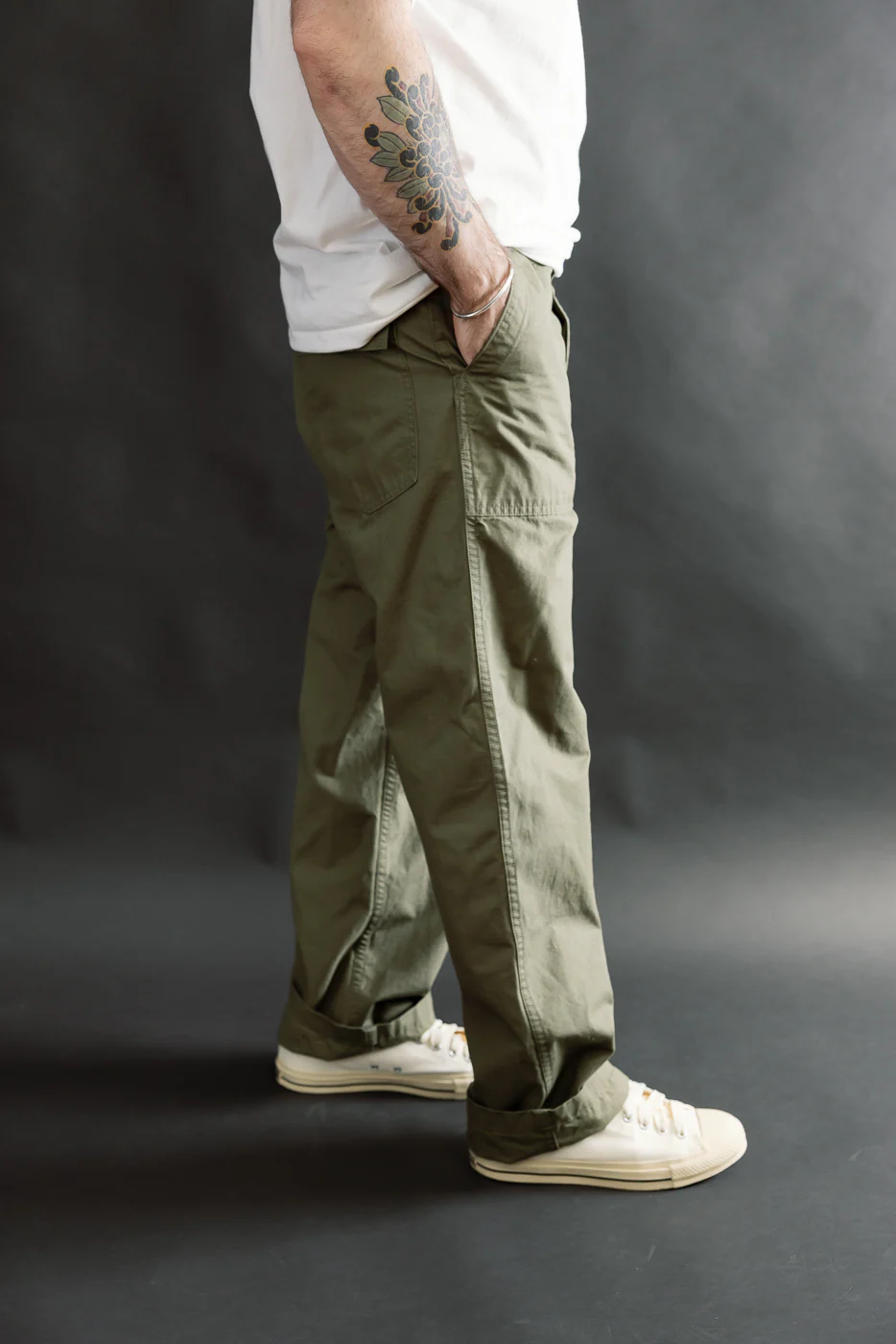 01-5002-76 - Fatigue Pants Ripstop - Standard Fit - Army Green - Image 14