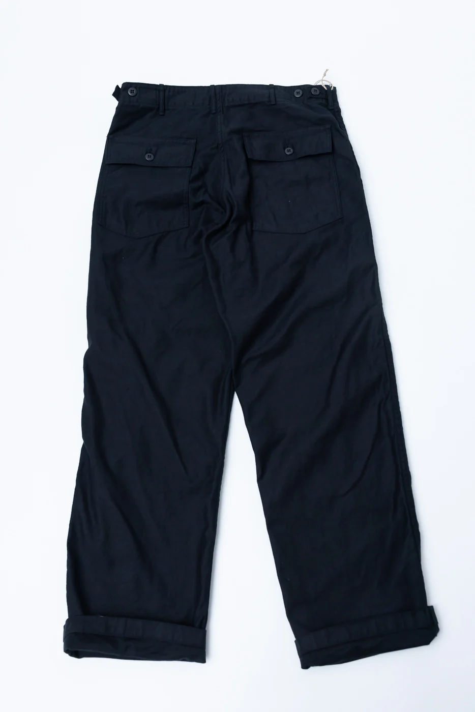 01-5002-J61 - Standard Fit Fatigue Pants Reverse Sateen - Deep Black - Image 5
