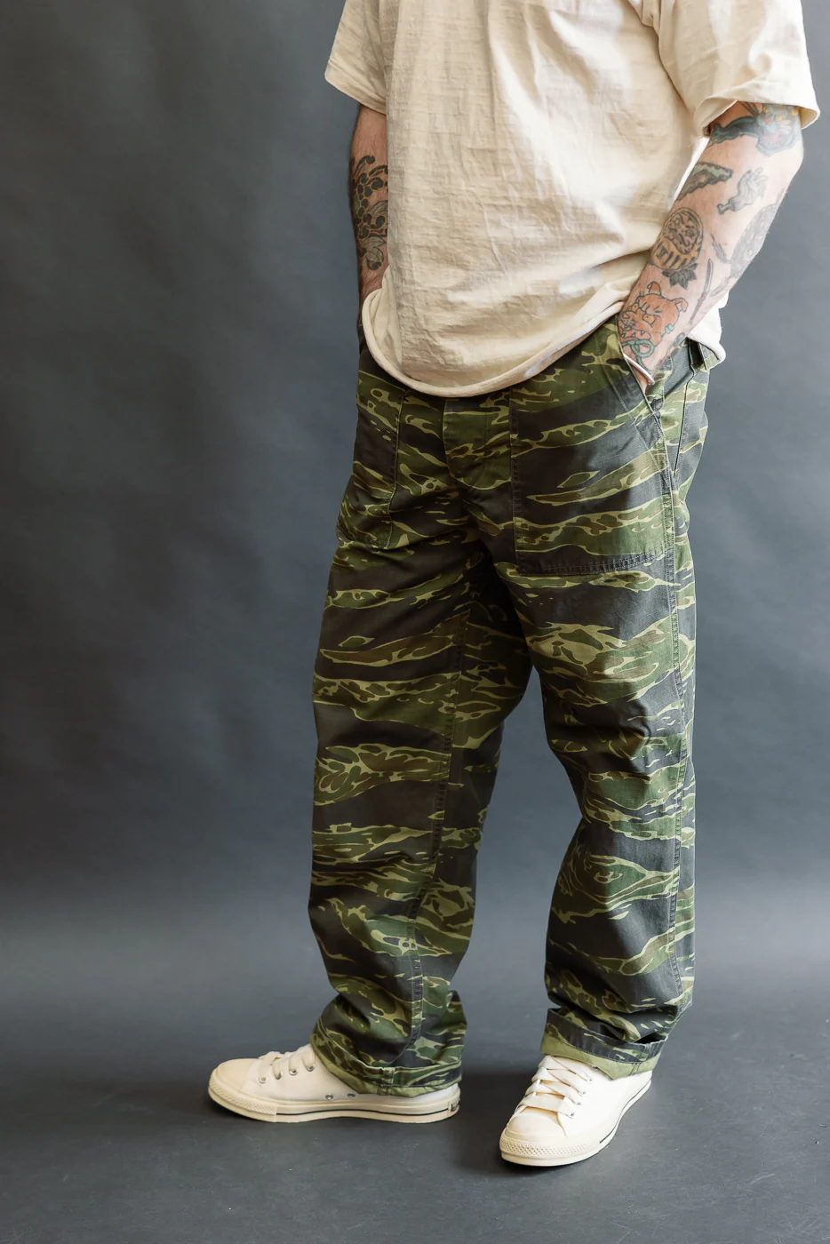 01-5002-TGC - Fatigue Pants Ripstop Standard Fit - Tiger Camo - Image 9