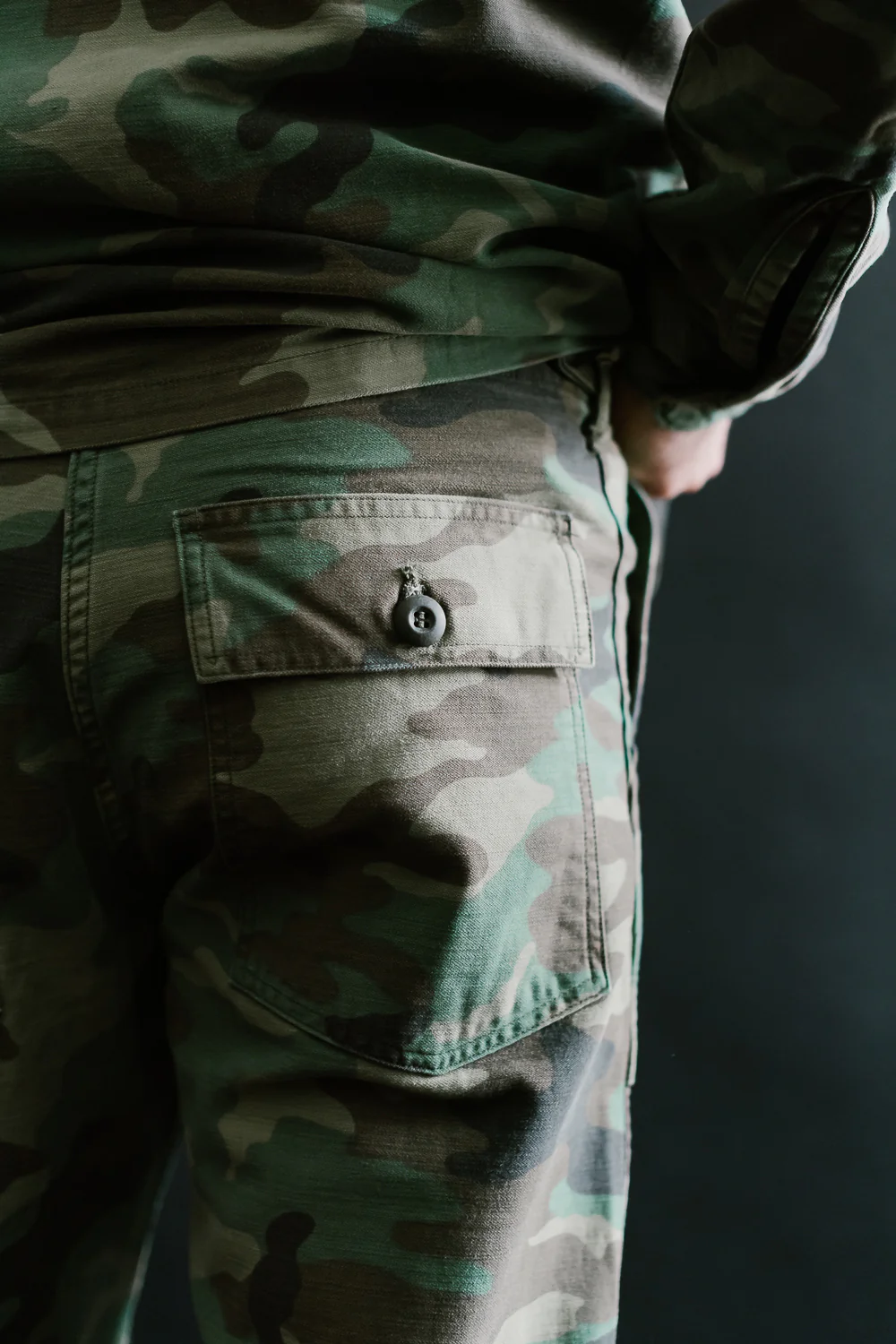 01-5002-WLC - Fatigue Pants Reverse Sateen - Standard Fit - Woodland Camo - Image 18