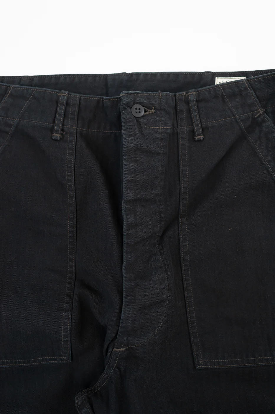01-5103-61 - Herringbone Summer Fatigue Pants - Black - Image 3