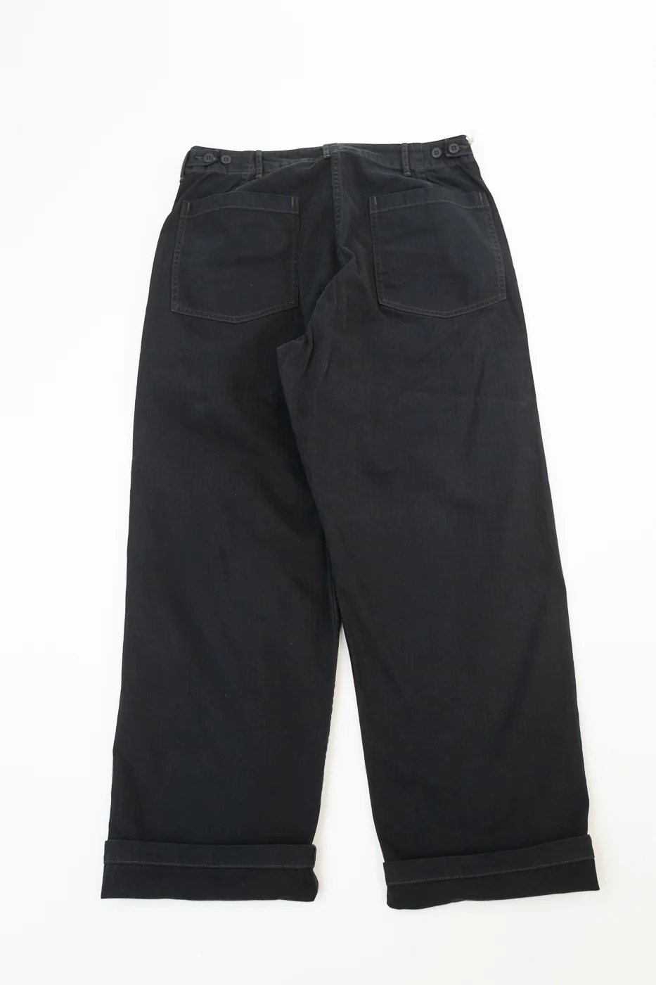 01-5103-61 - Herringbone Summer Fatigue Pants - Black - Image 6