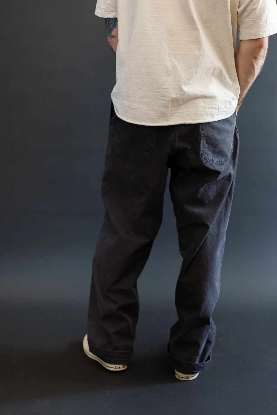 01-5103-M61K - Duck Canvas Summer Fatigue Pants - Black - Image 13