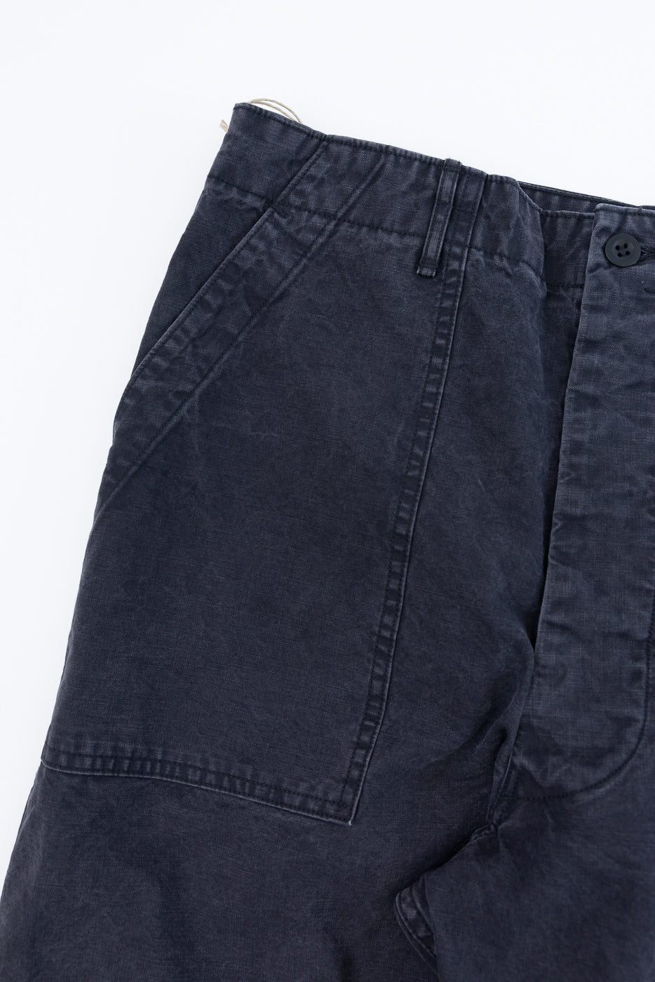 01-5103-M61K - Duck Canvas Summer Fatigue Pants - Black - Image 3