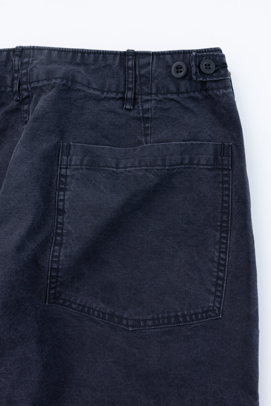 01-5103-M61K - Duck Canvas Summer Fatigue Pants - Black - Image 5