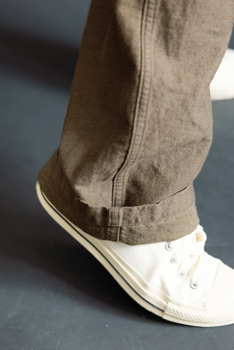 01-5104-52K - Fatigue Pants Cotton Linen Moleskin Relax Fit - Coffee Brown - Image 20