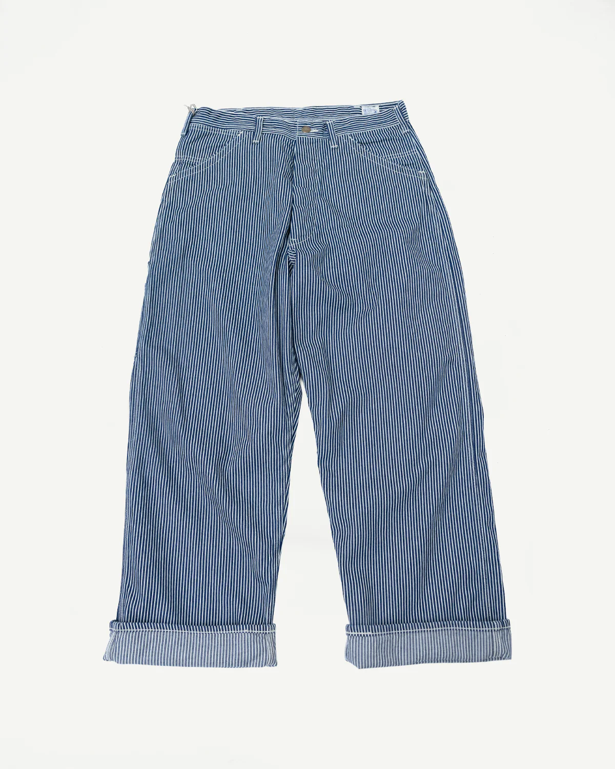 01-5126-181 - 30s Hickory Painter's Pants Wide Fit - Indigo, Ecru