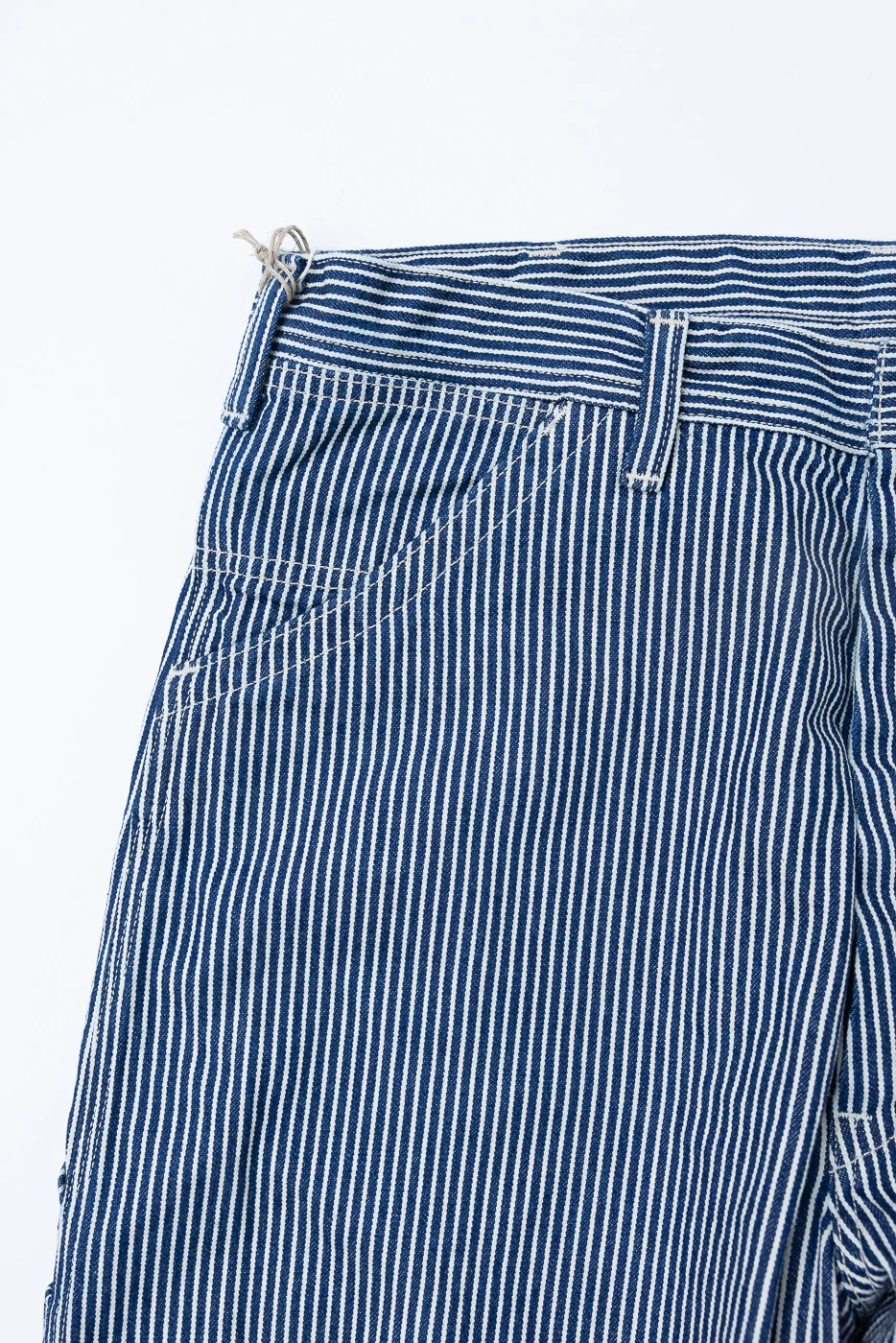 01-5126-181 - 30s Hickory Painter's Pants Wide Fit - Indigo, Ecru - Image 3