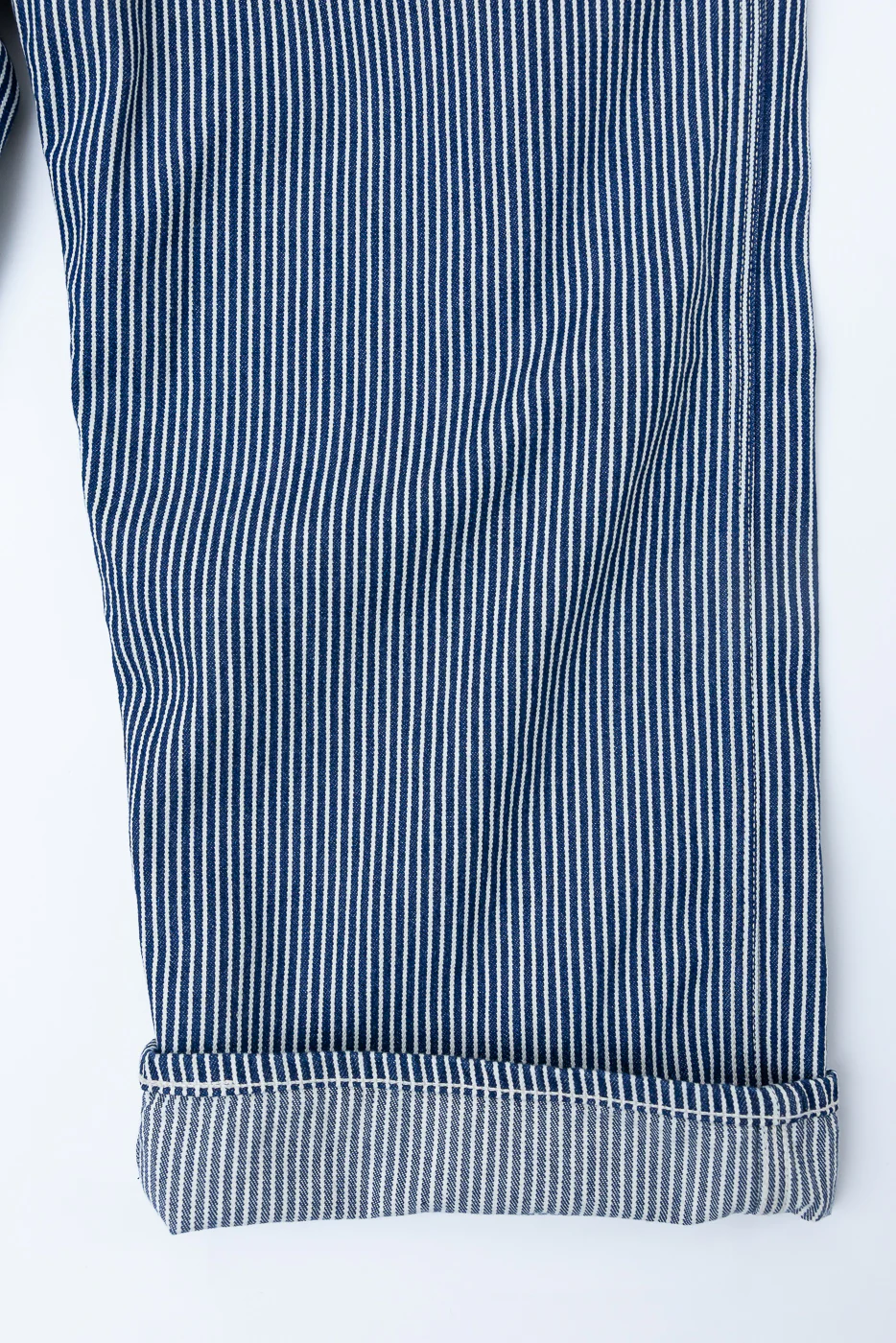 01-5126-181 - 30s Hickory Painter's Pants Wide Fit - Indigo, Ecru - Image 4