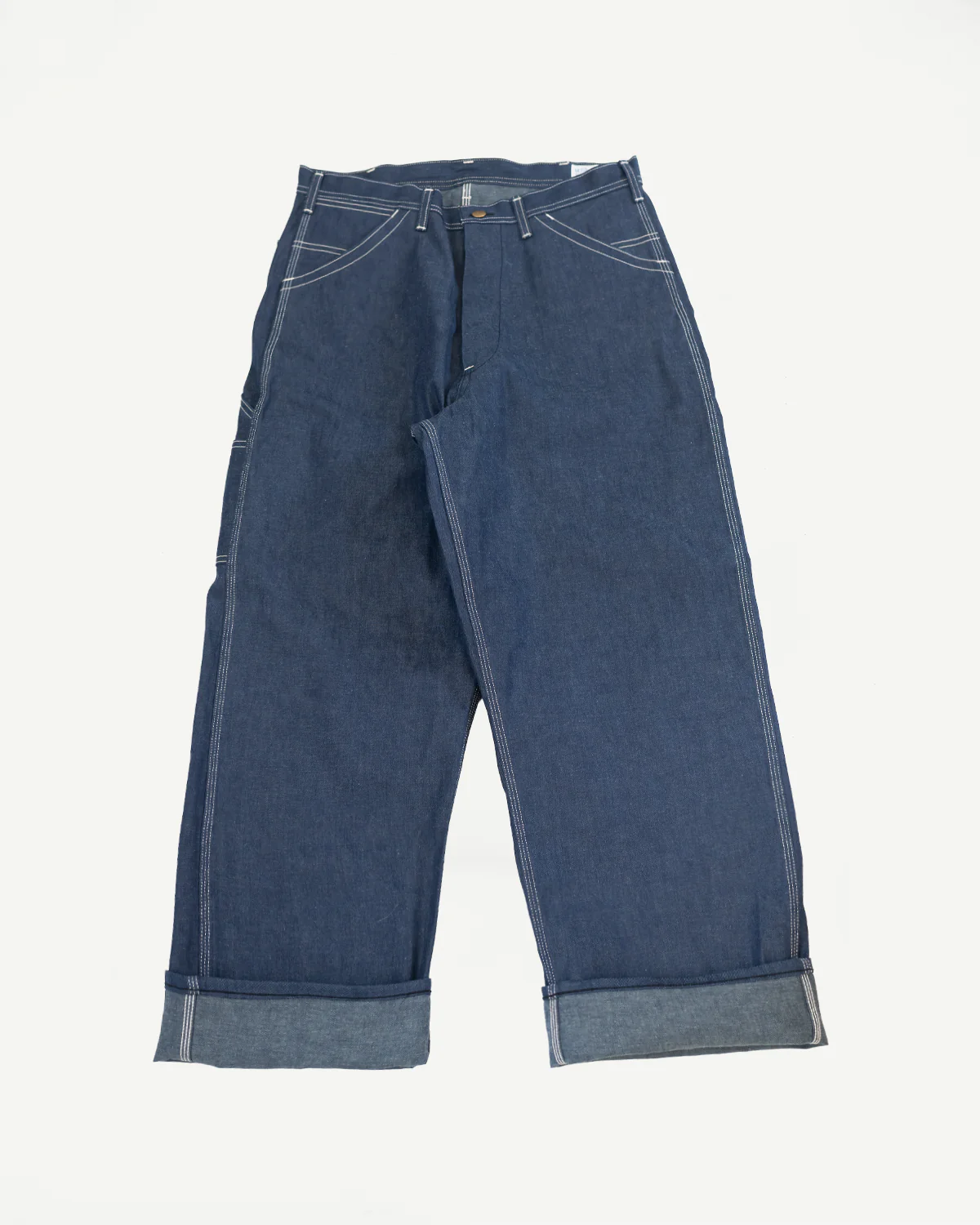 01-5126-80 - 30s Painter's Pants Rigid Indigo Chambray - Wide Fit