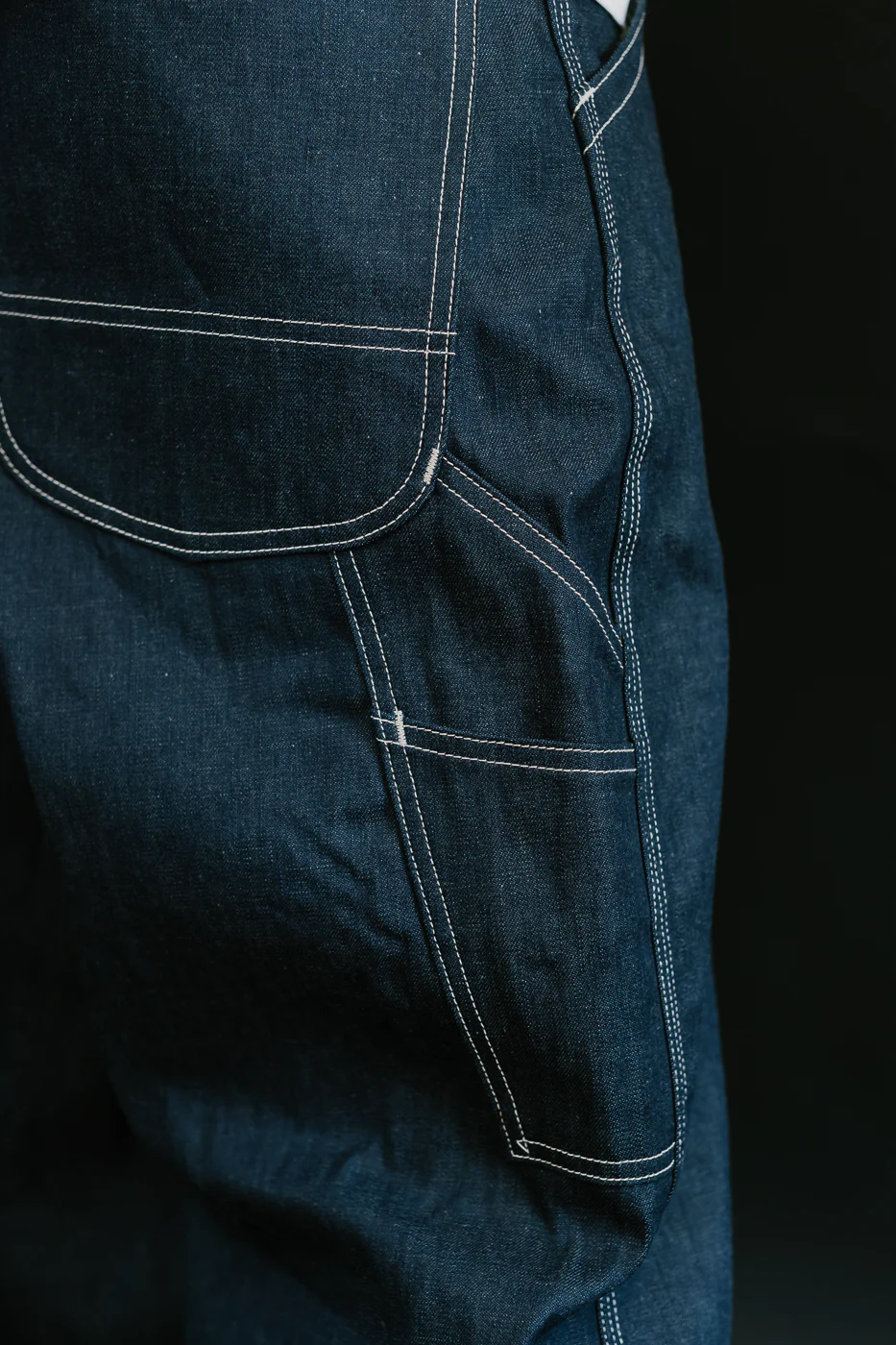 01-5126-80 - 30s Painter's Pants Rigid Indigo Chambray - Wide Fit - Image 19
