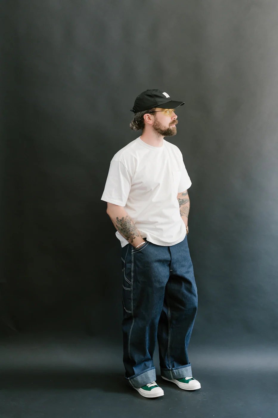 01-5126-80 - 30s Painter's Pants Rigid Indigo Chambray - Wide Fit - Image 8